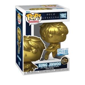 Funko Pop! Sung Jinwoo (Gold) with Pop! Protector #1982 Solo Leveling
